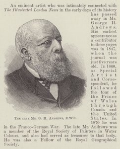 Zesnulý pan G H Andrews, RWS (rytina) od English School