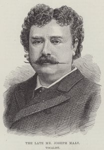 Zesnulý pan Joseph Maas, zpěvák (rytina) od English School
