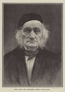 Zesnulý Sir Richard Owen, KCB, FRS (rytina) od English School