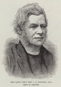 Zesnulý velmi reverend JS Howson, DD, děkan z Chesteru (rytina) od English School