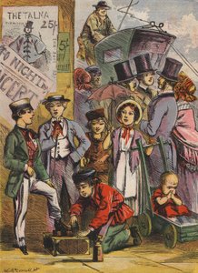 Malá černá bota (barevná litografie) od English School