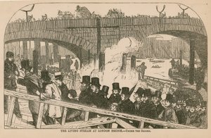 Živý proud na London Bridge od English School