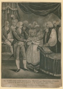Svatební obřad prince a prince z Walesu od English School