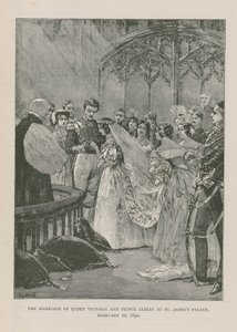 Manželství královny Viktorie a prince Alberta od English School
