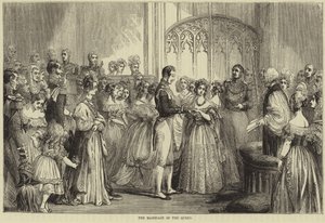 Manželství královny Viktorie a prince Alberta Saxe-Coburg a Gotha od English School