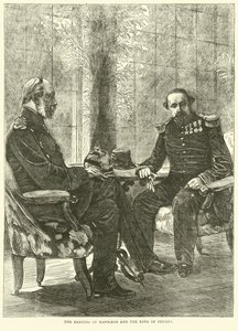 Setkání Napoleona a pruského krále, září 1870 od English School