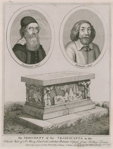 Památník obchodníků na nádvoří kostela Panny Marie, Lambeth od English School