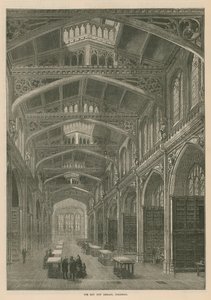 Nová městská knihovna, Guildhall, Londýn od English School