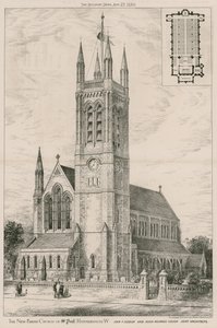 Nový farní kostel svatého Pavla, Hammersmith od English School