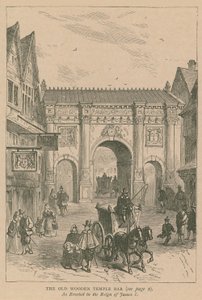 Starý dřevěný Temple Bar od English School