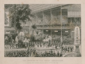 Zahájení Velké výstavy Jejím Nejmilostivějším Veličenstvom, královnou Viktorií, 1. května 1851 od English School