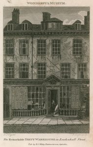 Pozoruhodný špinavý sklad v Leadenhall Street v Londýně od English School