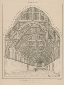 Střecha Westminster Hall od English School
