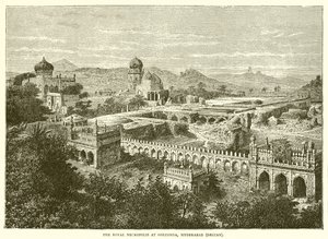 Královská nekropole v Golconda, Hyderabad od English School