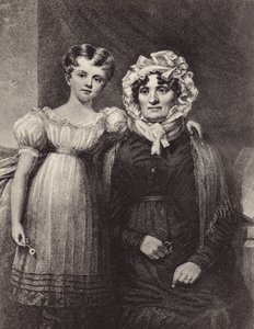 Vdova a vnučka Roberta Burnse od English School