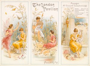 Program divadla, The London Pavilion, Piccadilly od English School
