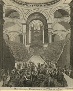 Průvod jejich Veličenstva v katedrále St Pauls od English School