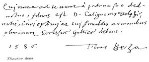 Theodore Beza od English School