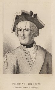 Thomas Brown, statečný voják v Dettingenu od English School