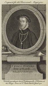 Thomas Howard, vévoda z Norfolku, sťatý 2. června 1572 od English School