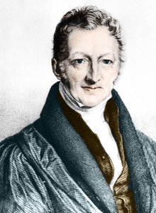 Thomas Robert Malthus (barevná rytina) od English School