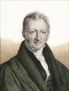 Thomas Robert Malthus (barevná rytina) od English School