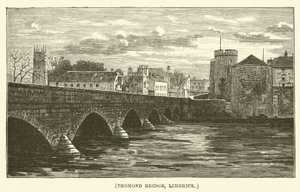 Thomond Bridge, Limerick (rytina) od English School