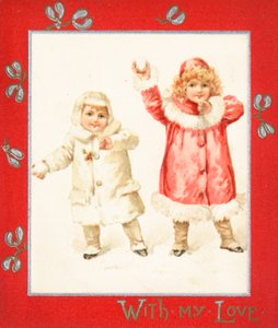 Házení sněhových koulí, vánoční přání. od English School