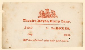 Vstupenka do divadla Drury Lane v Londýně od English School