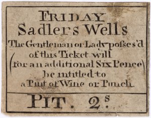 Vstupenka na pátek Sadlers Wells od English School