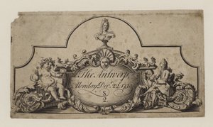 Vstupenka do Antverp, 22. prosince 1730 od English School