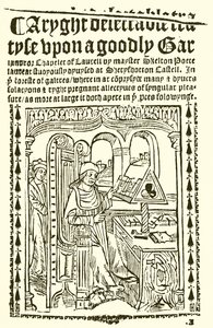Titulní strana Johna Skeltonse Goodly Garlande od English School