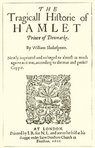 Titulní strana Shakespearova Hamleta od English School