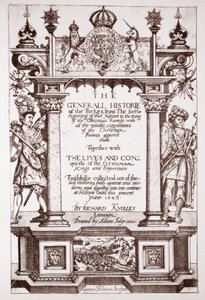 Titulní strana, Knolles Generall Historie Turků, hospoda. od Adama Islipa, 1603 od English School
