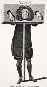 Titus Oates na pranýři od English School