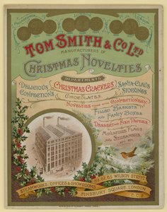 Tom Smith & Co Ltd, vánoční novinky, vánoční sušenky, obálka brožury od English School