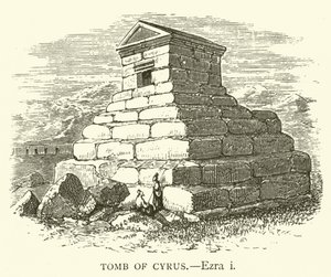 Tomb of Cyrus, Ezra, I (rytina) od English School