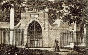 Tomb of Washington, Mt Vernon (litho) od English School