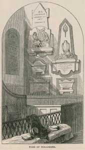 Hrobka umělce Josepha Nollekense, Paddington Church, Londýn od English School