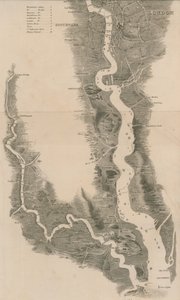 Tomblesons Panoramatická mapa Temže a Medway