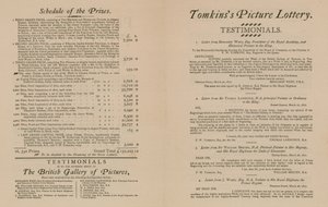 Tomkinss obrázková loterie Britské galerie obrázků od English School