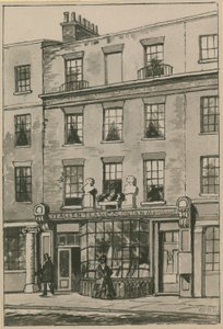 Toms Coffee House, 17 Russell Street, Covent Garden (wc na papíře) od English School
