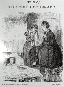 Tony, dětský opilec, kolem roku 1860 od English School
