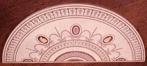 Horní část odkládacího stolku od Roberta Adama a Thomase Chippendale, design vykládaný scagliolou, cca 1755 (mramor) od English School