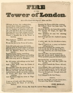 Požár londýnského Toweru, 1841 od English School