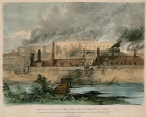 Požár londýnského Toweru, 1841 od English School