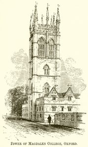 Tower of Magdalen College, Oxford od English School