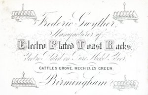 Vizitka, Frederic Gwyther od English School