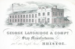 Vizitka, George Langridge & Company od English School