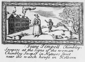 Obchodní karta Jeanne Tempell, kominíků od English School